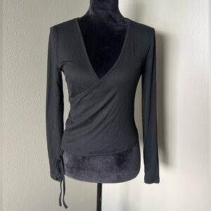 Cider Elegant Black Long Sleeve Blouse